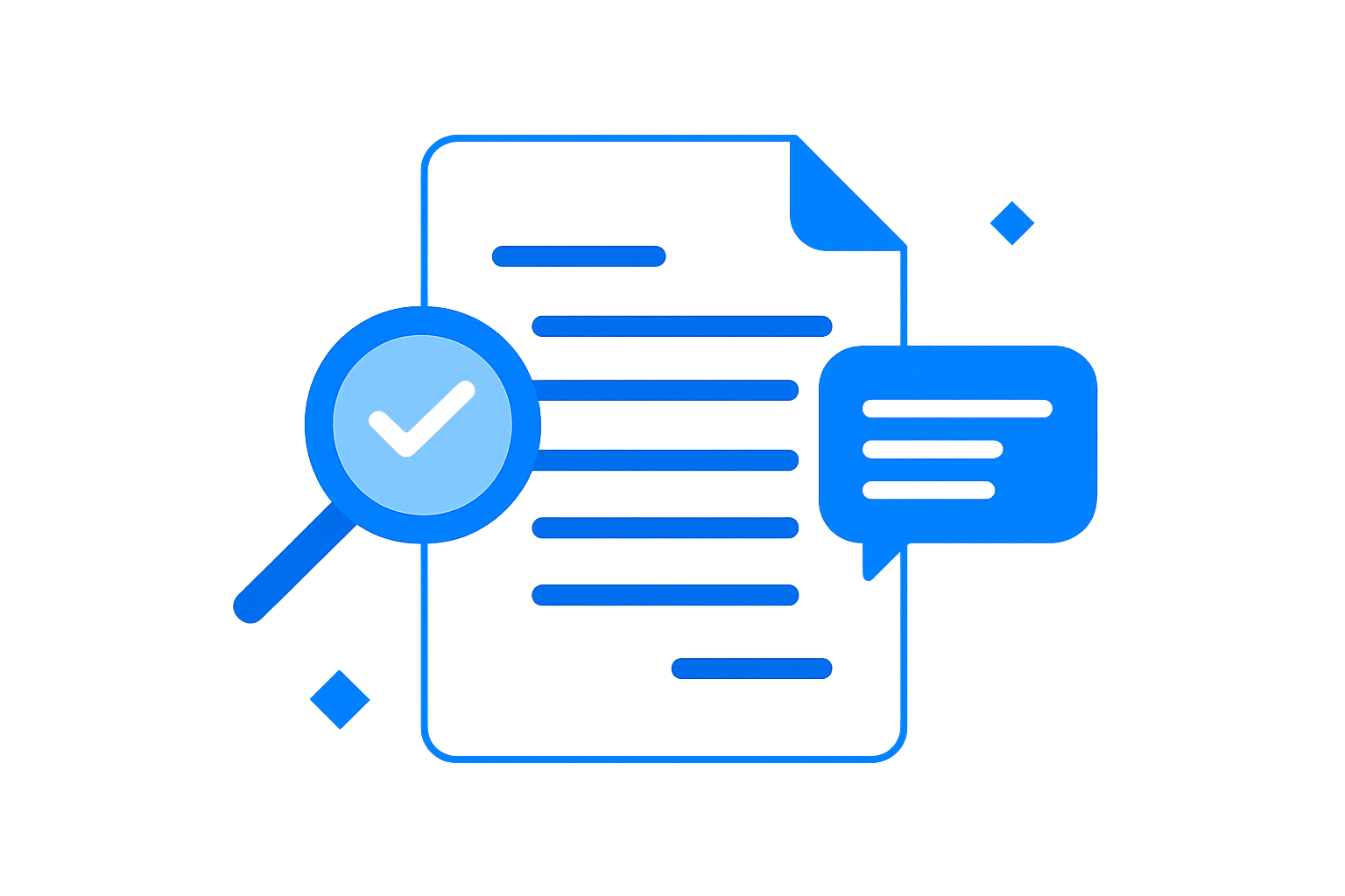 契約書チェック自動化のイラスト